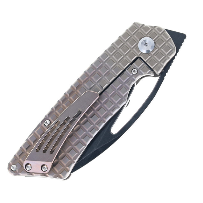 Kansept Goblin XL Folding Knife Bronze Frag Titanium Handle S35VN
