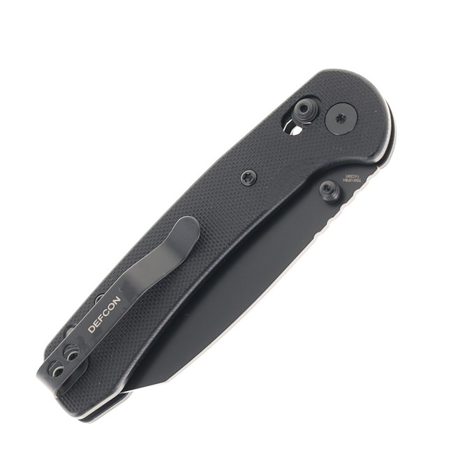 Defcon Ultra Lite Folding Knife Black G10 Handle 14C28N Sheepsfoot
