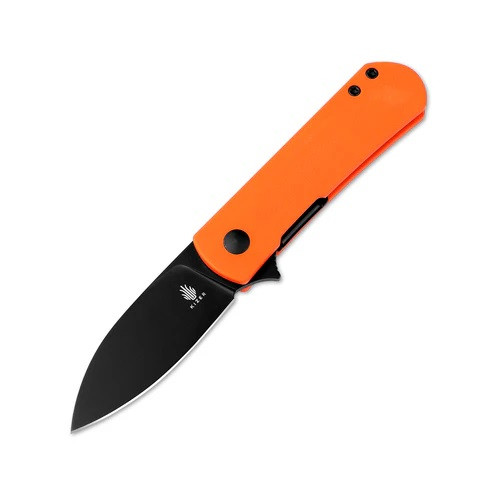 Kizer Yorkie Folding Knife Orange G10 Handle Nitro-V Drop Point