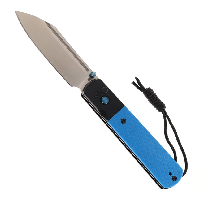 WMK Exclusive Artisan Cutlery Holm Folding Knife Button Lock with Safety AR-RPM9 Steel 1875P-BU WMK Exclusive Artisan Cutlery Holm Folding Knife Button Lock with Safety AR-RPM9 Steel 1875P-BU