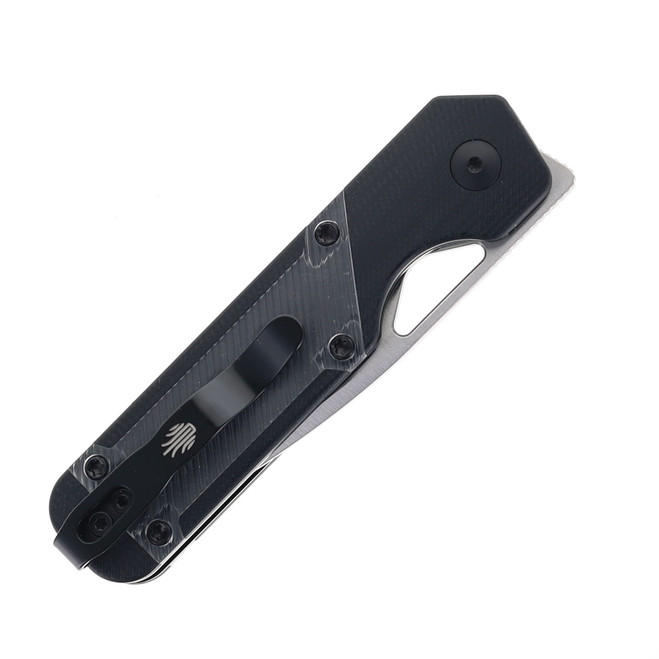 Kizer Mini Militaw Black G10/Acrylic Handle Nitro-V Plain Edge