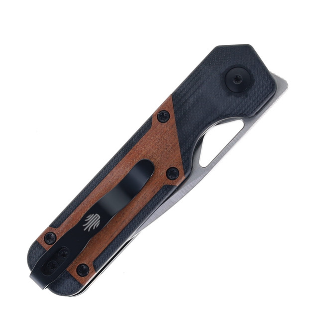 Kizer Mini Militaw Folding Knife G10/Mkuruti Wood Handle Nitro-V