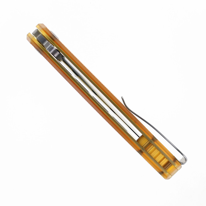 Kubey MOS Hydra Design Folding Knife Ultem Handle 14C28N Blade