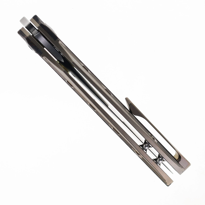 Bestech Prydwen Folding Knife Bronze Titanium Dark Matter Copper