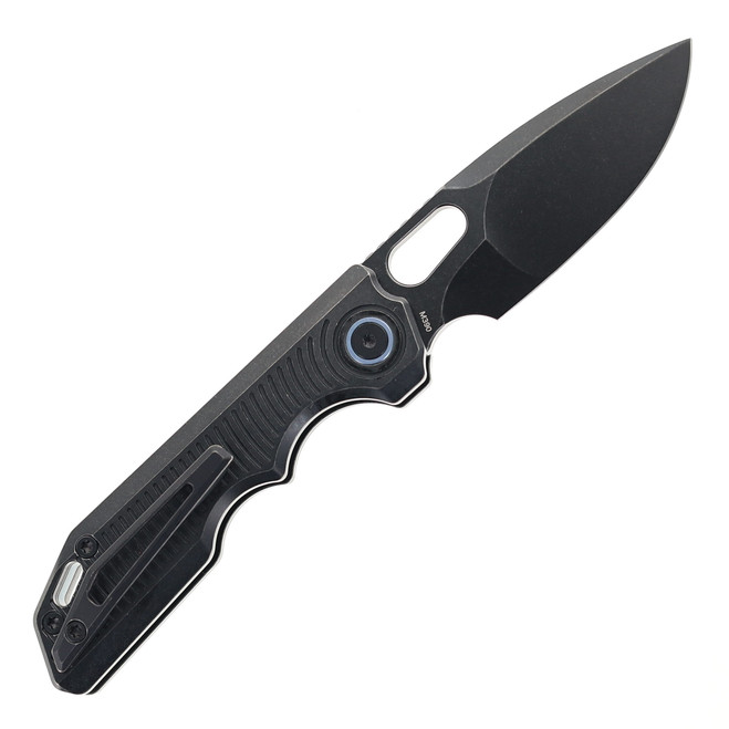 MANICO♥ Ticonic Knives Ticonic1 Folding Knife Black Textured Titanium