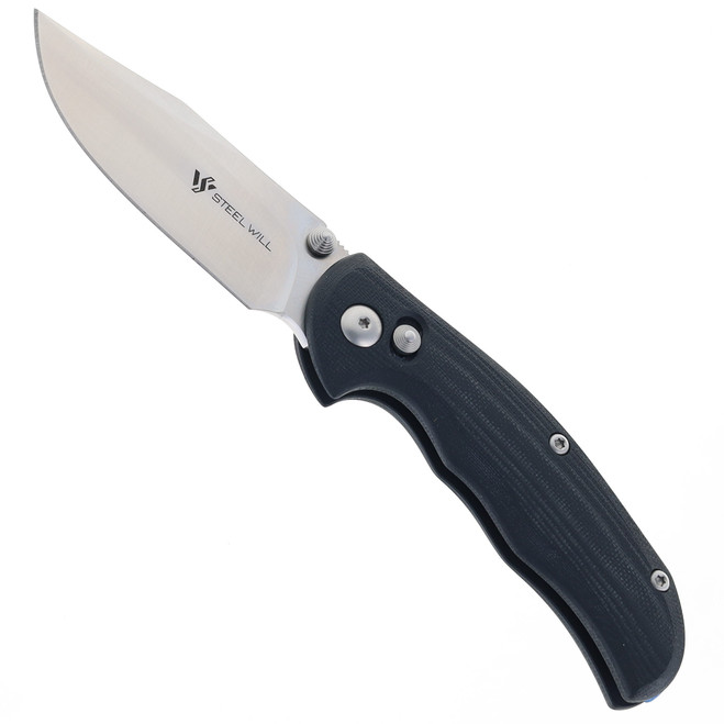 Steel Will Tasso Black G10 Satin Ant-Lock M390 Mini Folding Knife F12M-02 Steel Will Tasso Black G10 Satin Ant-Lock M390 Mini Folding Knife F12M-02