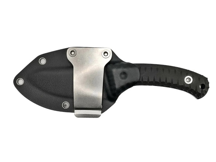 Blade Brothers Rhino Fixed Blade Knife Black ABS Plastic Handle
