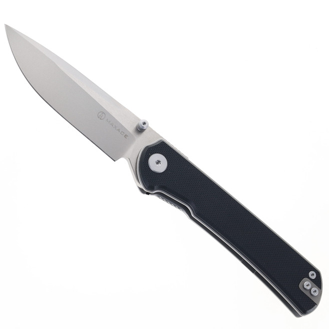 Maxace Peregrine S Folding Knife Black G10 Handle 10CR15COMOV Plain Edge