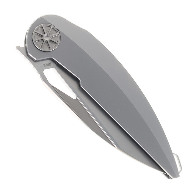サイン Rike Tissot 2 Folding Knife Titanium Handle M390 Plain Edge