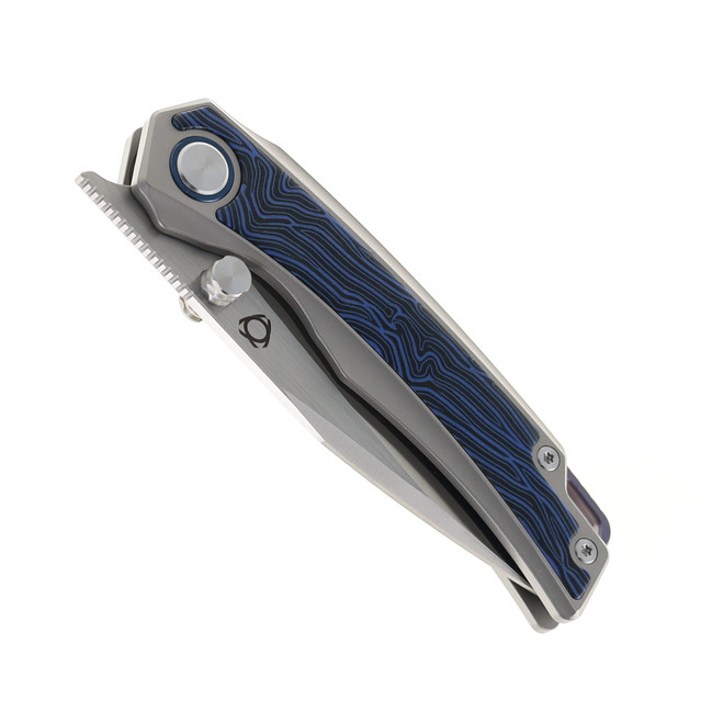 SixLeaf Folding Knife Titanium/G10 Handle 10Cr15MoV Plain Edge SL-48