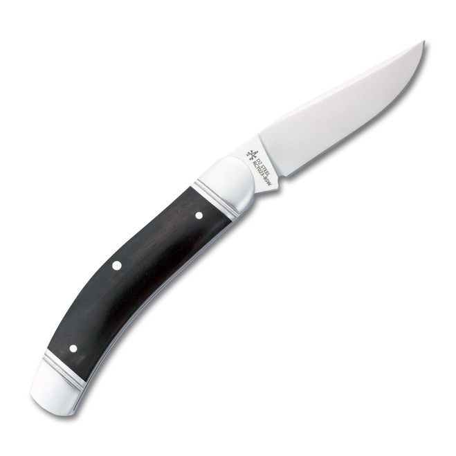 RoseCraft Blades Stinking Creek Sowbelly Black Sandalwood Folding Knife D2 Modified Clip Point Plain Edge RCT023-BSW