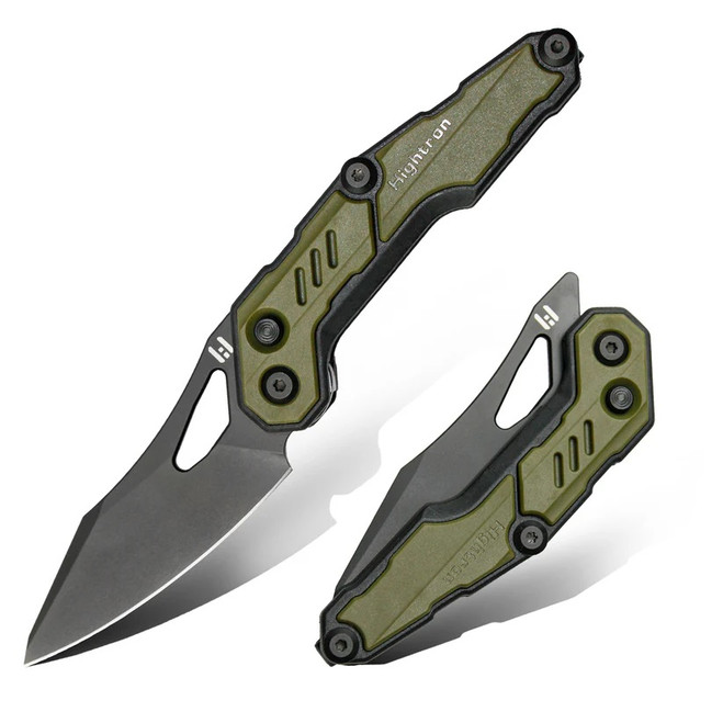 Folding Pocket Knife, 3.5 In/8.8 Cm D2 Steel Blade, G10 Handle Small EDC Knife With Pocket-341118