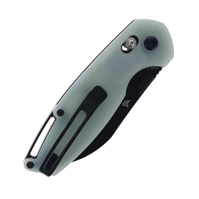 Tenable Model 6 Folding Knife Jade G10 Handle 14C28N Plain Edge