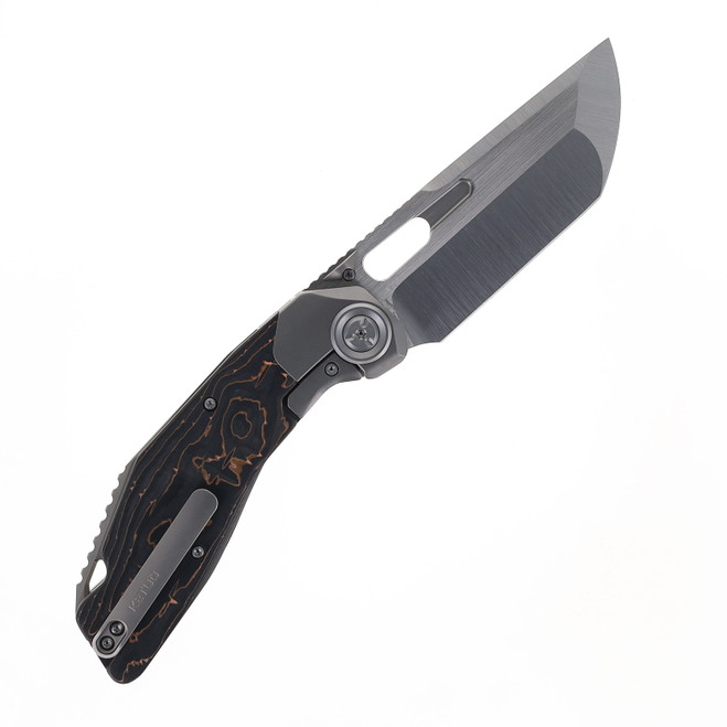 Ketuo Folding Knife Copper Foil Carbon Fiber Handle M390 Plain