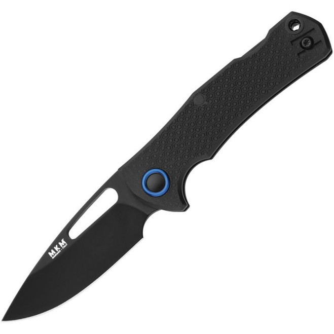 MKM LOV Folding Knife Black FRN Handle N690 Drop Point Plain Black Blade LV-PBK