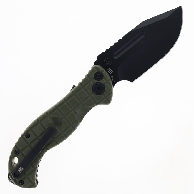 Halfbreed Large Bush Folding Knife Ranger Green G10 Handle 3V
