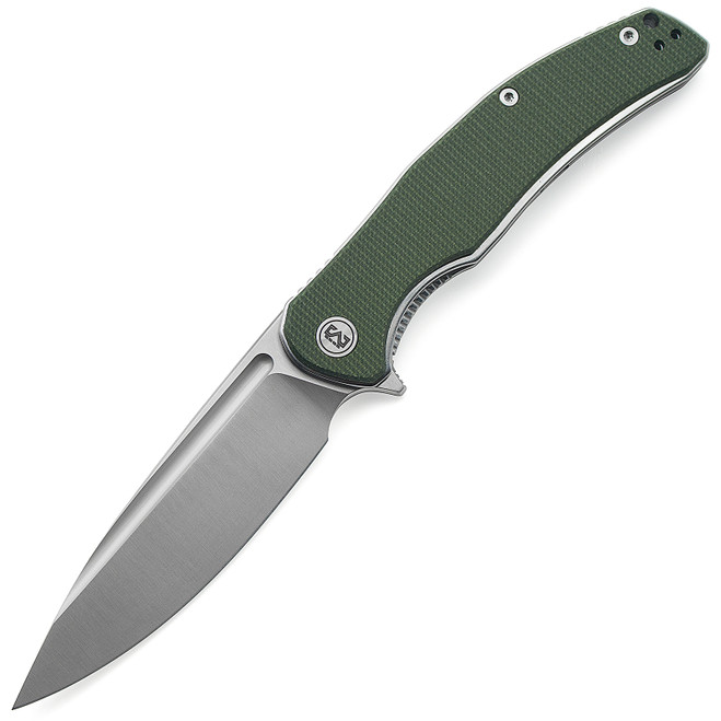 オーダー2点 Miguron Velona Folding Knife Green Micarta Handle 14C28N Plain