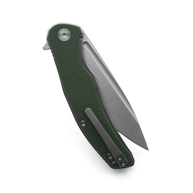 オーダー用 Miguron Velona Folding Knife Green Micarta Handle 14C28N Plain