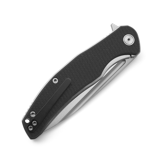 Miguron Velona Folding Knife Black Micarta Handle 14C28N Plain Edge MGR-8003MWBK