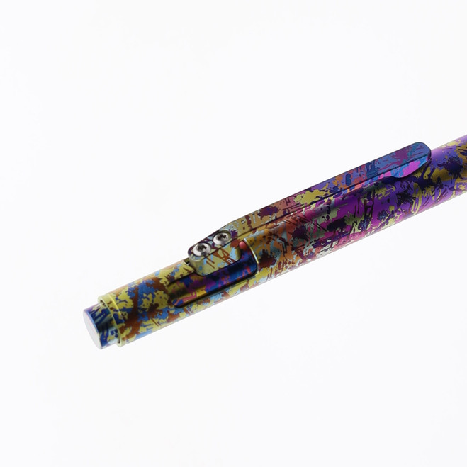 TwoSun Push Button Pen Color Titanium Body Black Ink TS-Pen-54