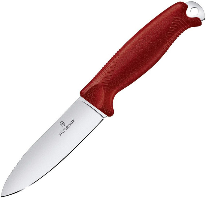 Victorinox Venture Pro Fixed Blade Knife Red TPE Handle 14C28N Plain Edge 3.0902