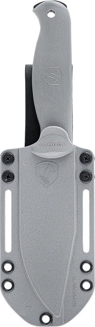 Condor Fighter Fixed Blade Knife Gray Polypropylene Handle 1075HC Plain Edge CTK183149RGHC