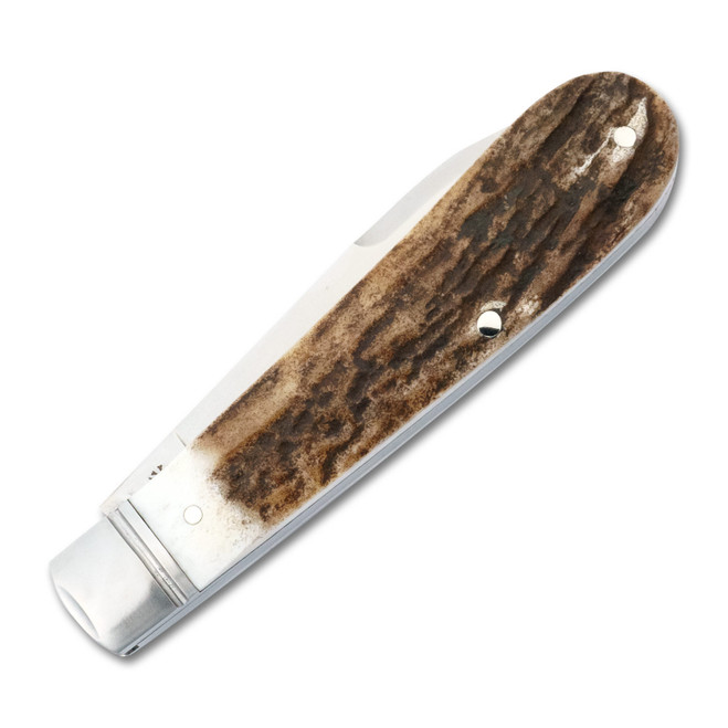 RoseCraft Blades Nolichucky Jack Folding Knife Stag Handle D2