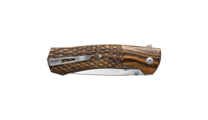 は Viper Safe Folding Knife Natural Bocote Wood Handle M390 Plain