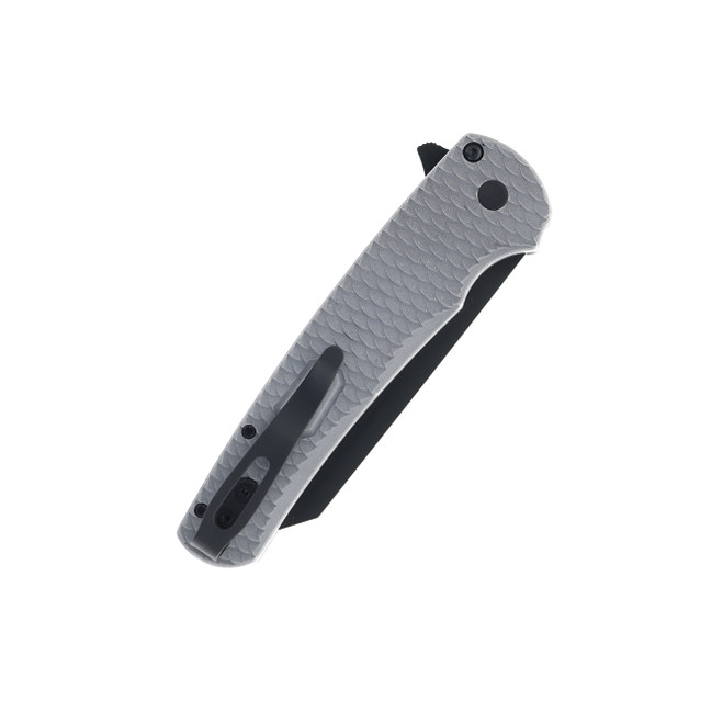 Protech Malibu Flipper Folding Knife Gray Battle Worn Dragon Scale