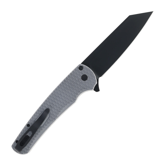 Protech Malibu Flipper Folding Knife Gray Battle Worn Dragon Scale