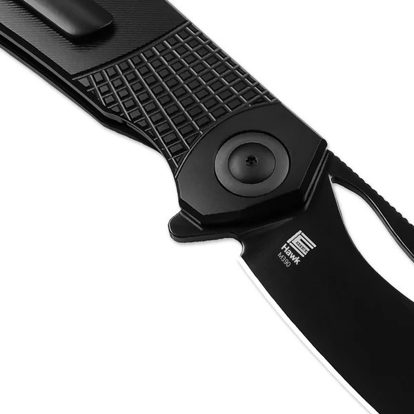 Kizer Hawk Liner Lock Folding Knife Titanium Handle M390 Plain Edge Ki4683A1