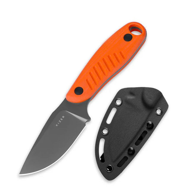 @_@_@ Kizer Hare Folding Knife G10 Handle D2 Plain Edge 1077A1
