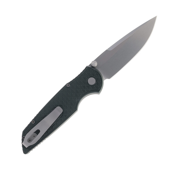 Protech Integrity Folding Knife Green Aluminum Handle S35VN Spear