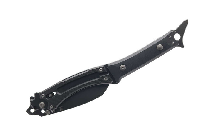 Katsu Folding Knife Black Titanium/G10/CF Handle SG2 Plain Black