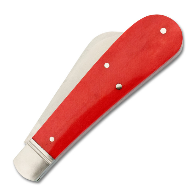 RoseCraft Lick Creek Loom Fixer Folding Knife Rose Madder Red Bone Handle D2 Sheepsfoot Plain Edge Satin Finish RCT025-RAB RoseCraft Lick Creek Loom Fixer Folding Knife Rose Madder Red Bone Handle D2 Sheepsfoot Plain Edge Satin Finish RCT025-RAB