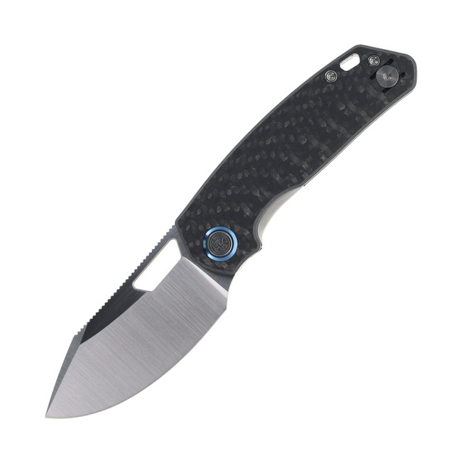 Divo Knives Growler Mini Pocket Knife Carbon Fiber Handle Satin 154CM Blade Divo Knives Growler Mini Pocket Knife Carbon Fiber Handle Satin 154CM Blade