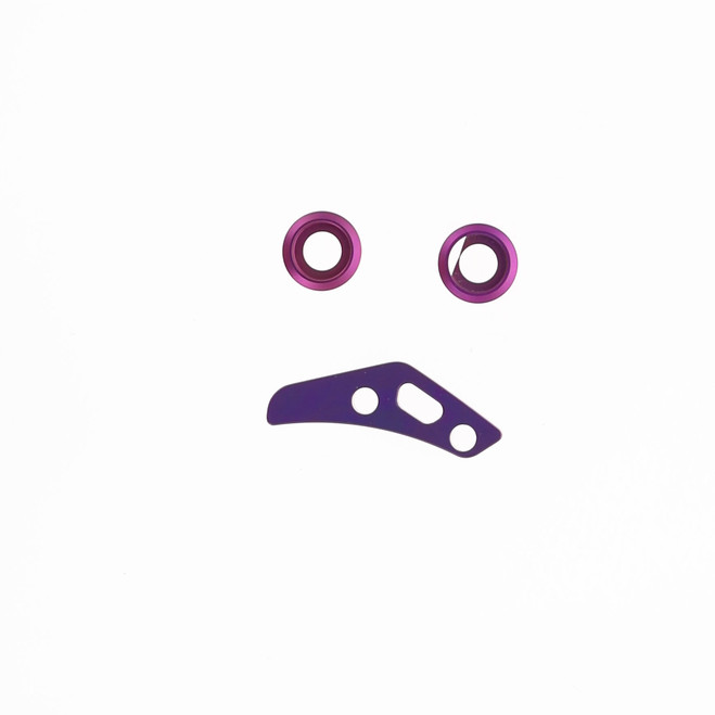 Divo Knives Growler Mini Purple Titanium Accent Hardware Kit