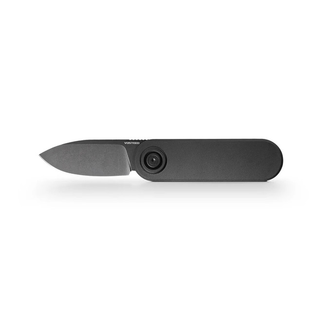 Vosteed Corgi V Folding Knife Black Aluminum Handle 14C28N Drop Point Plain Edge Black Stonewash Finish A3701 Vosteed Corgi V Folding Knife Black Aluminum Handle 14C28N Drop Point Plain Edge Black Stonewash Finish A3701
