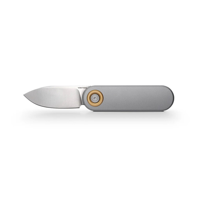 5B（新品） Vosteed Corgi V Folding Knife Gray Aluminum Handle 14C28N Drop