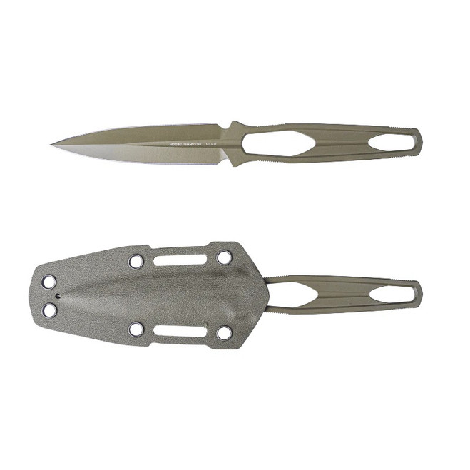 Real Steel Astral Fixed Blade Knife Green Handle K110 Dagger Plain Edge 3505G