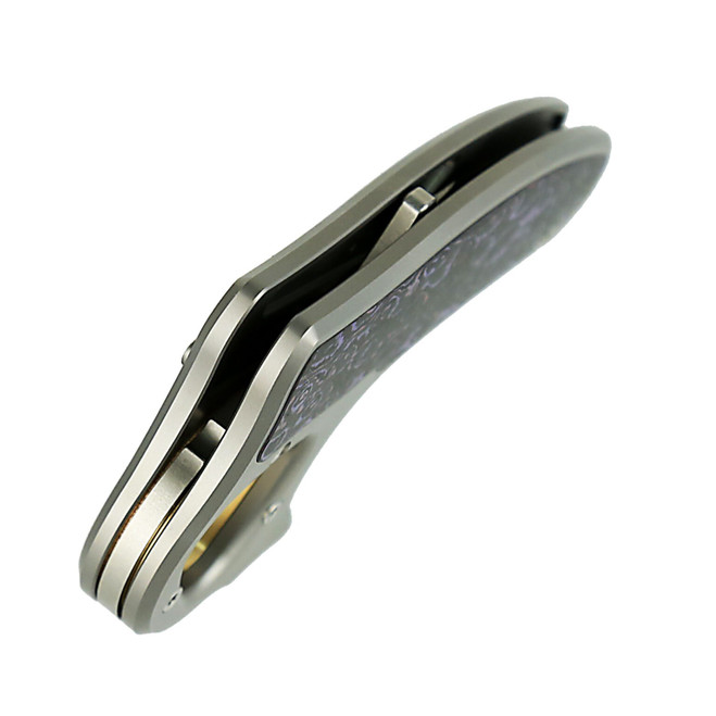 Reate Exo-D Ti-Bead Blast Handle Elmax Belt Satin Blade Fat Carbon