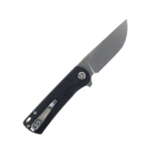 洋書 TWO S TwoSun Folding Knife Black/Brown G10 Handle 14C28N Plain Edge