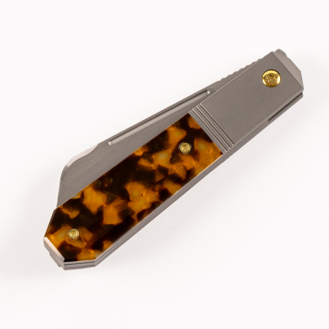 Jack Wolf After Hours Jack Folding Knife Kirinite Tortoise Shell