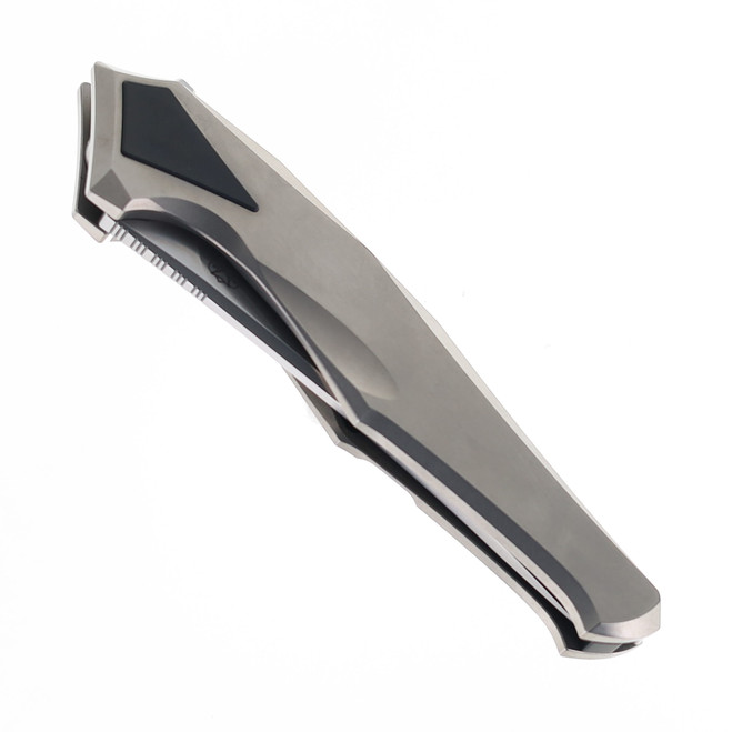  Poikilo Blade Rhino S2 Folding Knife M398 Tanto Plain Edge