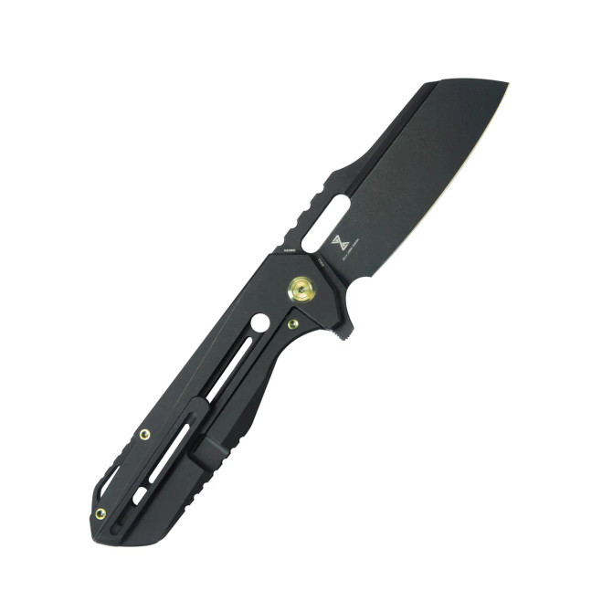 Kubey Atlas Folding Knife Black Titanium Handle M390 Sheepsfoot