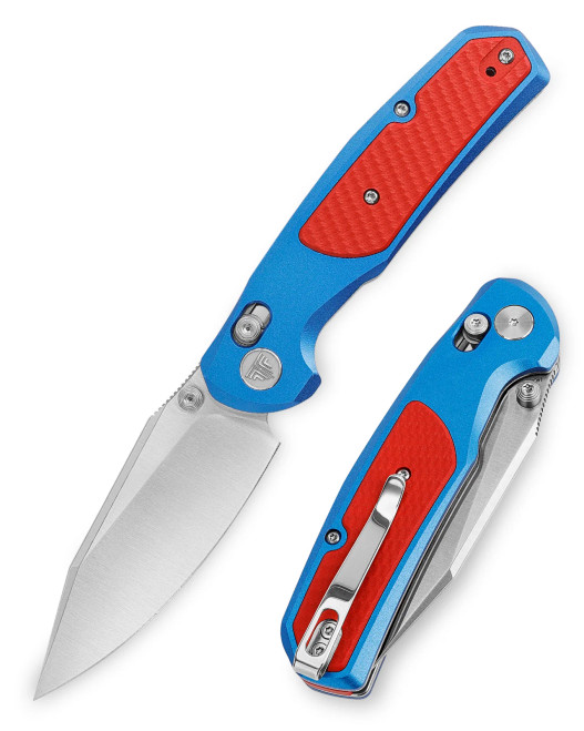 Trivisa Hornet-08L Axis Lock EDC Folding Pocket Knife 3.34" 14C28N Steel Blade Red Aluminium Handle Trivisa Hornet-08L Axis Lock EDC Folding Pocket Knife 3.34" 14C28N Steel Blade Red Aluminium Handle