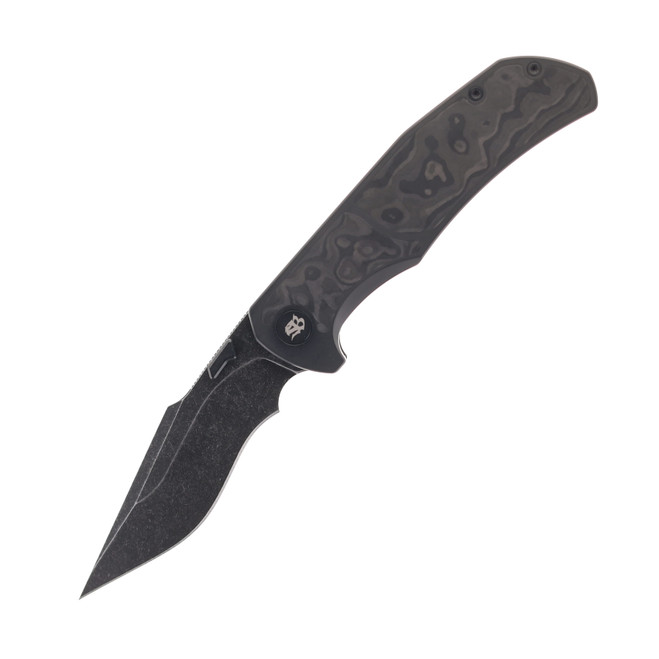 Mechforce Hellraiser Folding Knife Blackout Titanium Handle Vanax Plain Edge HELLRAISER-FL-BLKOUT