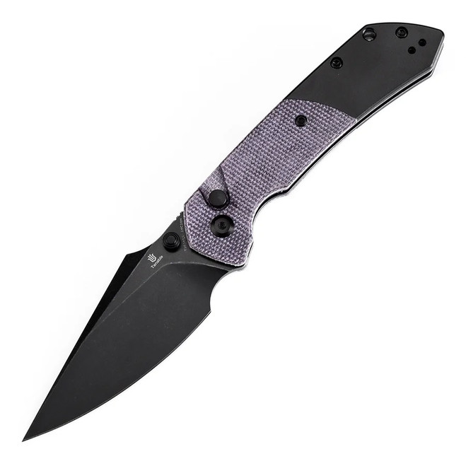Tenable Fenrir Button Lock Folding Knife Purple Micarta/Blackwash