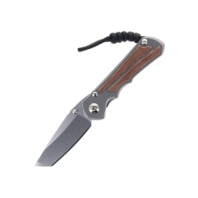 Chris Reeve Small Inkosi Folding Knife Glass Blasted Titanium Handle Natural Micarta Inlay Magnacut Steel Tanto SIN-1134 Chris Reeve Small Inkosi Folding Knife Glass Blasted Titanium Handle Natural Micarta Inlay Magnacut Steel Tanto SIN-1134