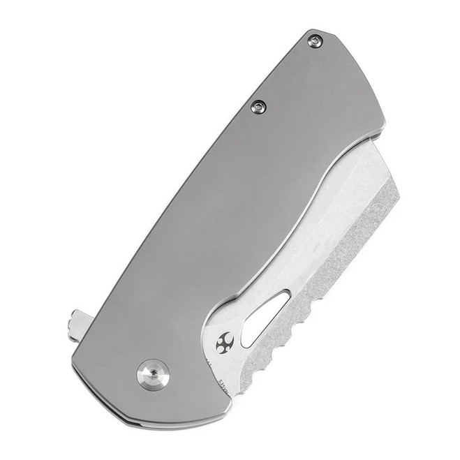 Kansept Leviathan Folding Knife Beadblast Titanium Handle S35VN